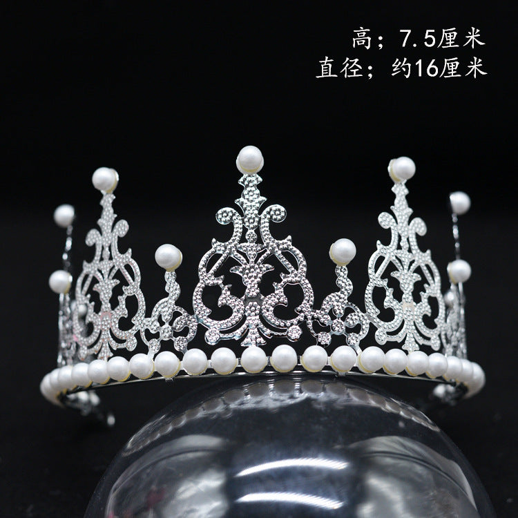 Bride Crown Baby Wing Crown Head Decoration Birthday Cake Crown Decorative Princess Lace Crown Shrou Wholesale