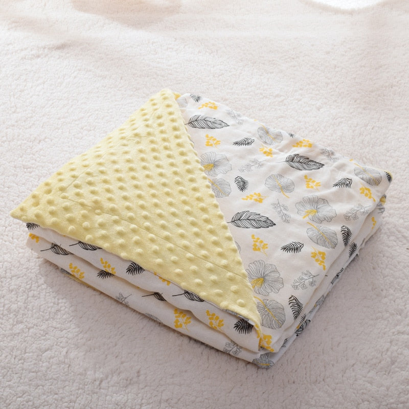 PatPat 100% Cotton Baby Blankets Newborn 6-layer Muslin Cotton Gauze Soft Absorbent Swaddle Blankets Baby for Beds Shower Wipes