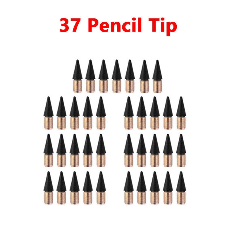 37/53PCS/Set Eternal Pencil Double Eraser  Pencils Art Sketch Painting Design Tools School Supplies School Stationery Gifts