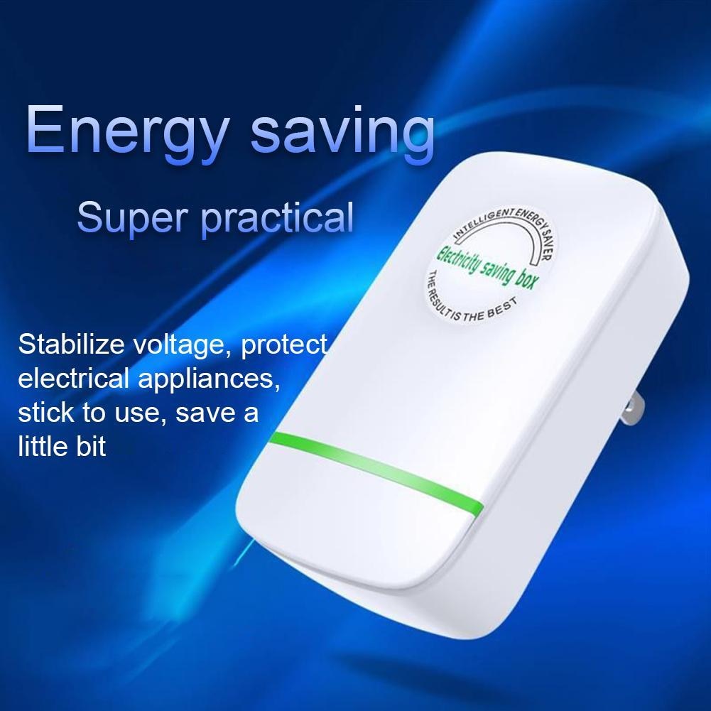 Power Energy Electricity Saving Box Socket Power Factor Saver Device Household Electric Saver 90V-250V US/EU/UK/AU Adapter 2022