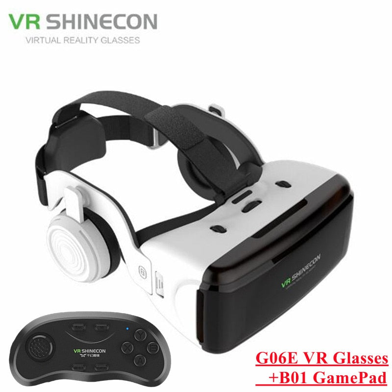 Original VR Virtual Reality 3D Glasses Box Stereo VR Google Cardboard Headset Helmet for IOS Android Smartphone,Wireless Rocker