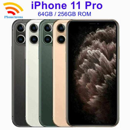 90% New iPhone 11 Pro 64GB 256GB ROM iPhone11 Pro Cellphone 5.8' Genuine Retina OLED Face ID NFC Unlocked 4G LTE Mobile Phone