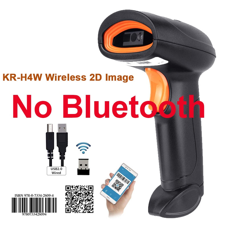 L8BL Bluetooth 2D Barcode Reader And S8 QR PDF417 2.4G Wireless Wired Handheld Barcode Scanner USB Support Mobile Phone iPad