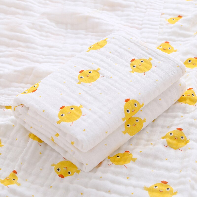 2PCS Baby Bath Towel Newborn Bathrobe Cotton Gauze 6 Layers Washcloth Blankets Child Robe Kids Facecloth Muslin bathroom towels