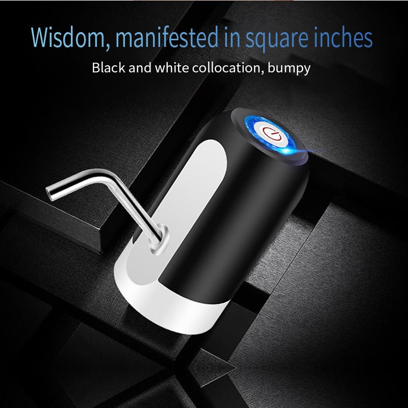 Electric Water Dispenser Pump Automatic Water Bottle Pump USB Charging Water Pump One Click Auto Switch Drink Pump Dispenser