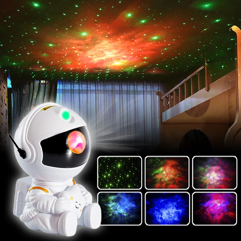 2022NEW Astronaut Projector Starry Sky Galaxy Stars Projector Night Light LED Lamp for Bedroom Room Decor Decorative Nightlights