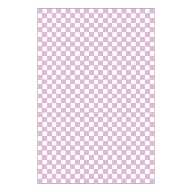 wangart Large Checkerboard Plaid Carpets Living Room Non-slip Kid Play Mat Soft Bedside Rug Floor Mat Tapete Infantil