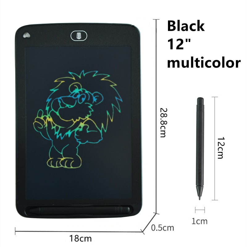 12Inch LCD Writing Tablet Digit Magic Blackboard Electron Drawing Board Art Painting Tool Kids Toys Brain Game Child Best Gift