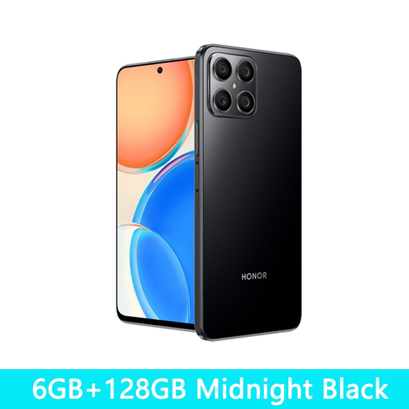 Global Version HONOR X8 Smartphone Android 11 Snapdragon 680 Mobile Phone 90Hz Cellphone 22.5W SuperCharge