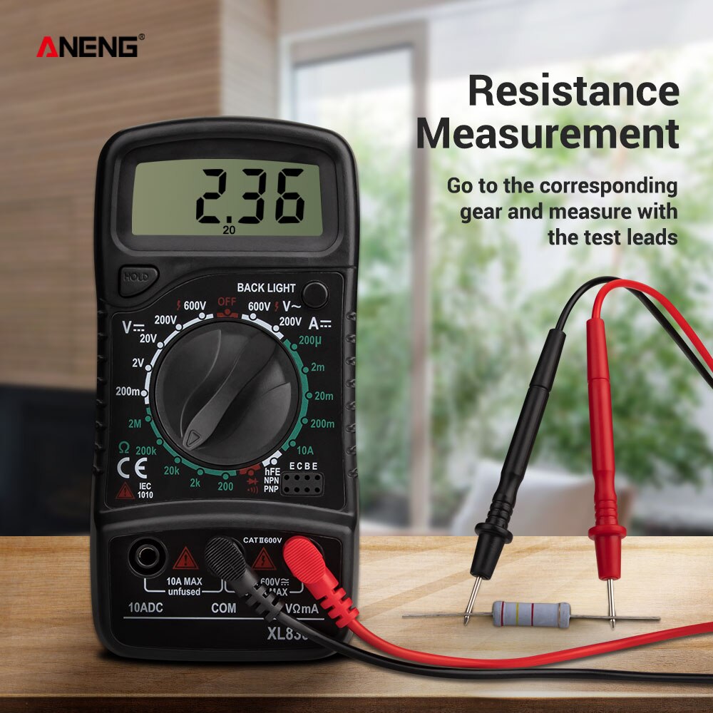 ANENG XL830L Digital Multimeter Esr Meter Testers Automotive Electrical Dmm Transistor Peak Tester Meter Capacitance Meter