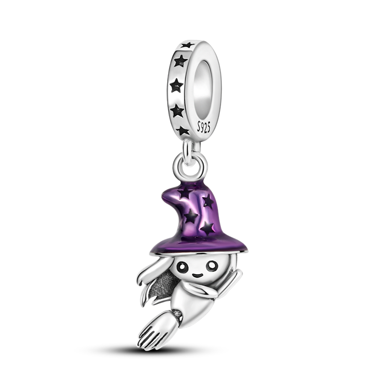 Lovely Robot Dangle Charms Girl Boy Mechanic Bot Bead Fit Original Pandora Bracelet Necklace 925 Sterling Silver Pendant Jewelry