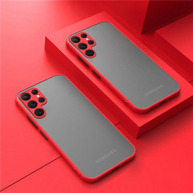 Shockproof Armor Case For Samsung S22 Ultra S10 Plus Note 10 20 S21 S20 FE A51 A12 A71 A50 A32 A21s A13 A53 A52s 5G Matte Cover