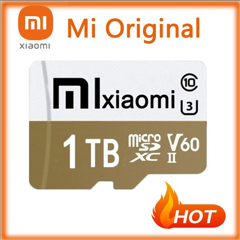 100% XIAOMI High Speed Large Capacity USB Drive Micro SD 32GB 64GB 128GB 256GB 512GB 1TB Micro SD SDHC Card 10 TF Memory Card