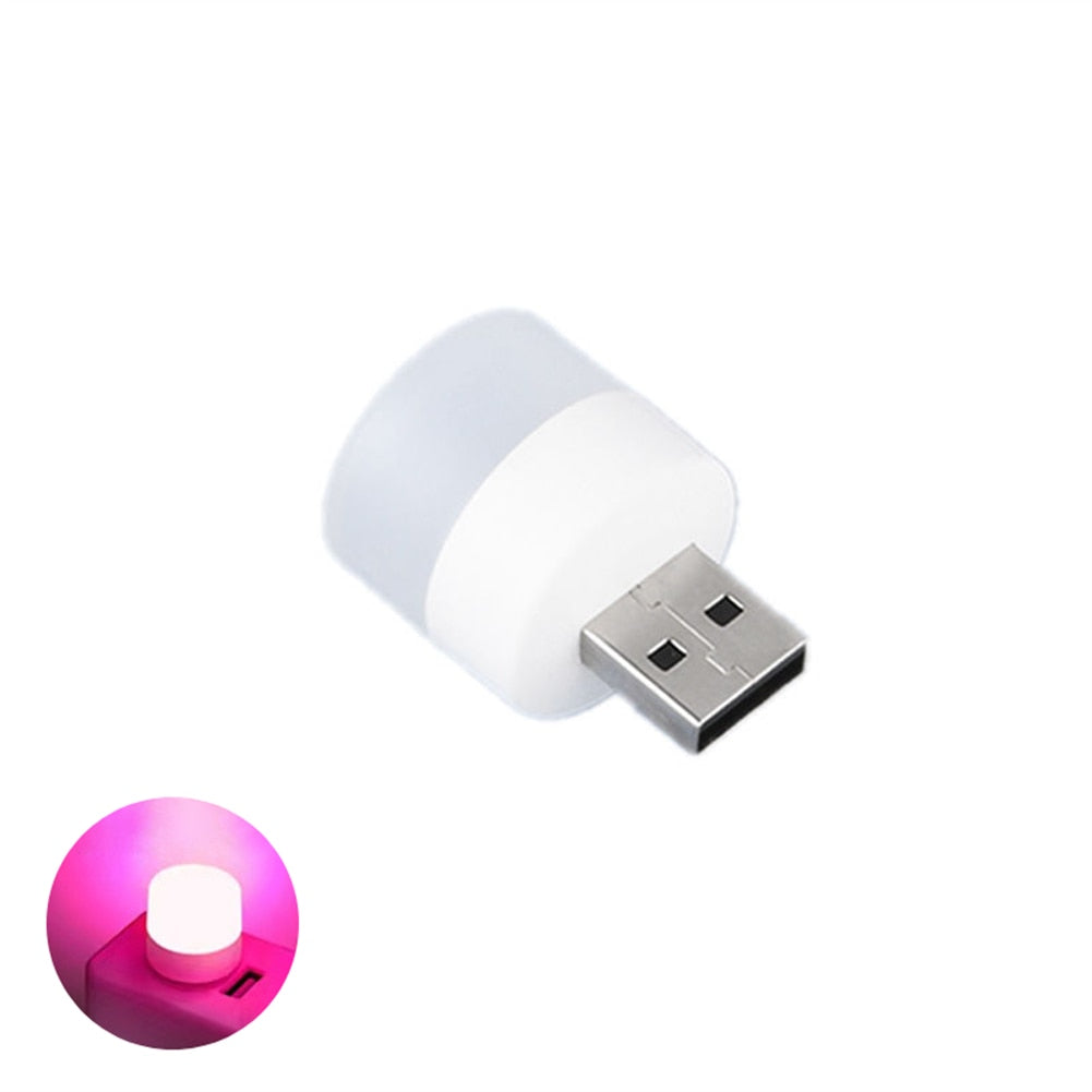 USB Plug Lamp Mini Night Light Computer Mobile Power Charging Small Book Lamps LED Eye Protection Reading Light Desk Lighting