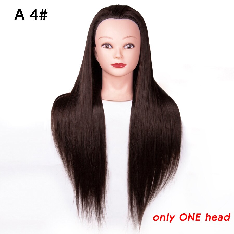 synthetic Best Quality Hair Mannequins Salon Hairdressing Hair Styling Training Head Hair Practice And Holder Hairstyle Practice