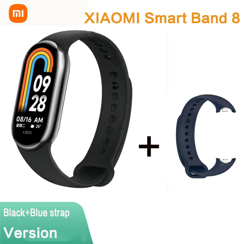 Xiaomi Mi Band 8 Smart Bracelet AMOLED Screen Heart Rate Blood Oxygen Bluetooth Sport Watch Waterproof Xiaomi NFC Smart Band 8