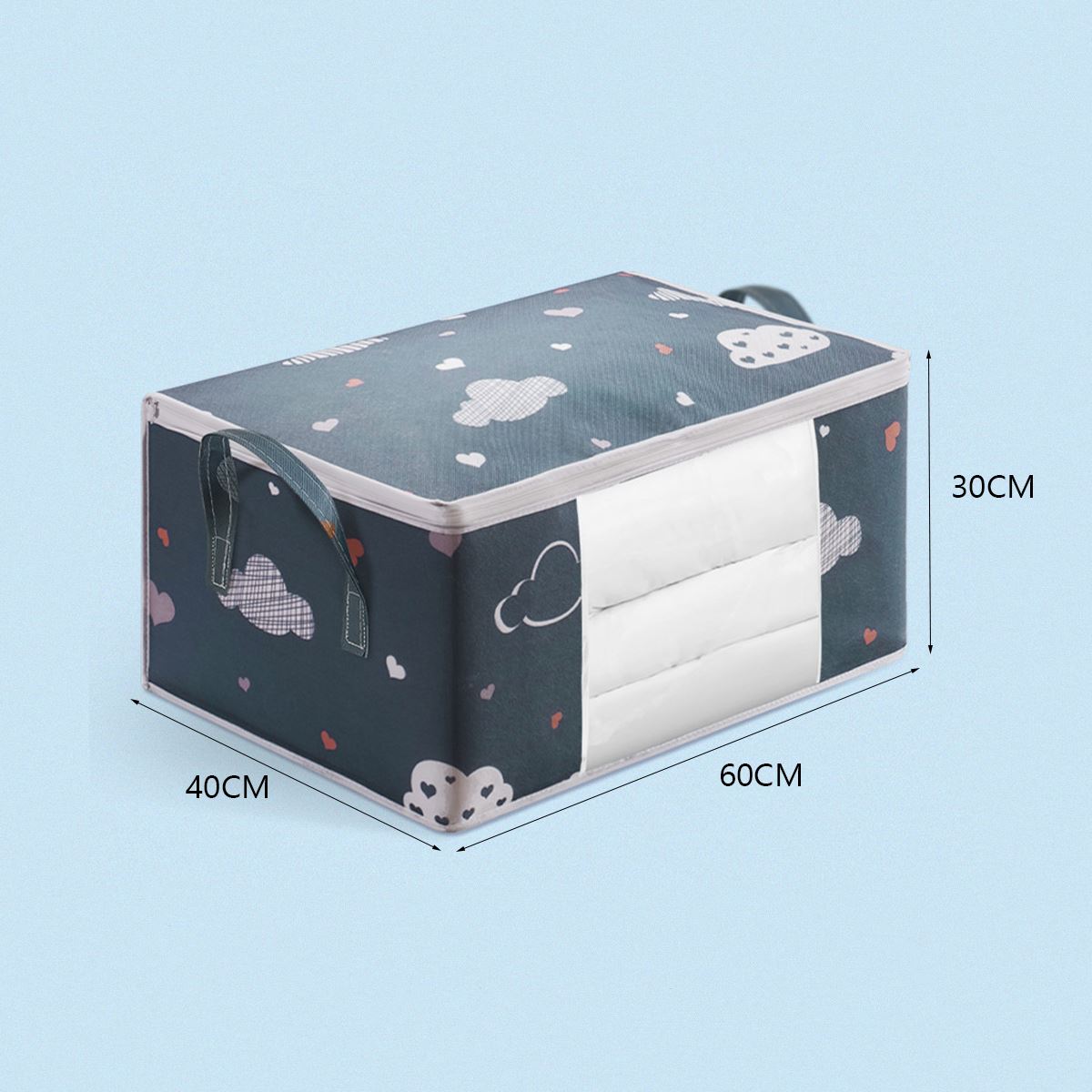 Quilt Clothes Storage Bag Big Capacity Duvet Blanket Sorting Bags Dustproof Closet Under-Bed Storage Moisture Proof Organizer