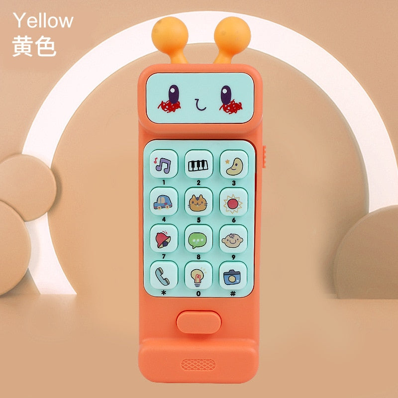 Electronic Toy Phone Musical Mini Cute Children Phone Early Education Cartoon Mobile Phone Telephone Cellphone Baby Toys