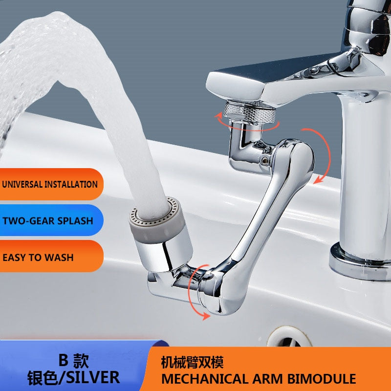 Robotic Arm Splashproof Faucet Universal Extender Aerator Faucet Extender Filter E180