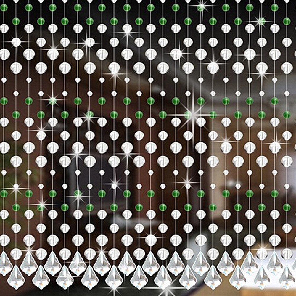 Fashion Crystal Glass Bead Curtain Luxury Living Room Bedroom Window Door Wedding Blinds On Windows Estores Ventana Enrollables