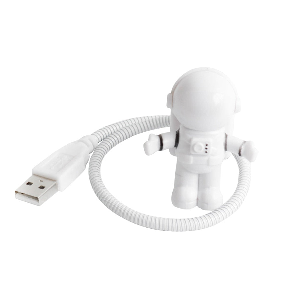 Portable USB Powered Night Light Astronaut Shape Reading Desk Lamp DC 5V LED Light for Computer Laptop PC Lighting Space Lovers