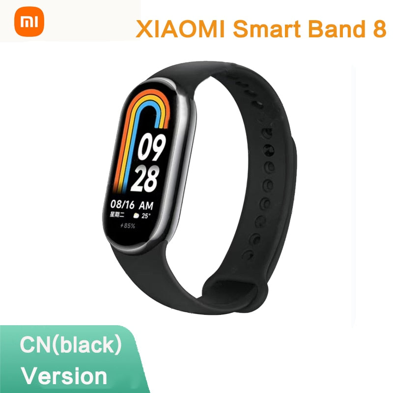 Xiaomi Mi Band 8 Smart Bracelet AMOLED Screen Heart Rate Blood Oxygen Bluetooth Sport Watch Waterproof Xiaomi NFC Smart Band 8