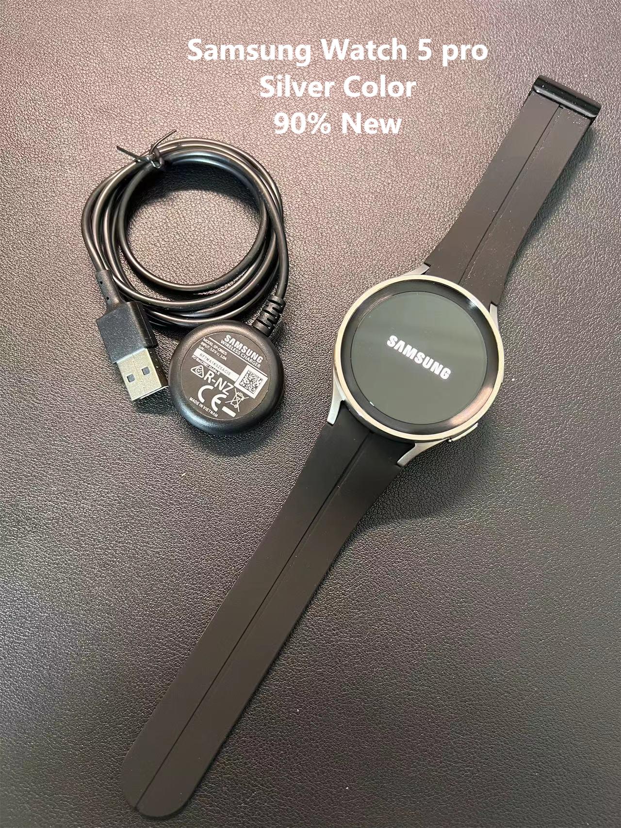 Original Samsung Galaxy Watch 5 Pro 45mm Smartwatch Sapphire Glass Display Blood Pressure ECG Measure Fitness Watches