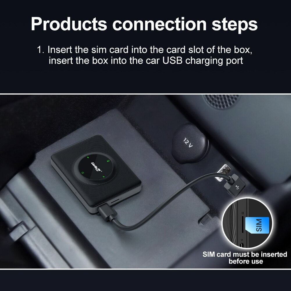 Upgrade T2C CarlinKit Mini Carplay Wireless Box WiFi Bluetooth Adapter For Tesla Model 3/ X/Y/S Apple CarPlay Dongle OTA Online