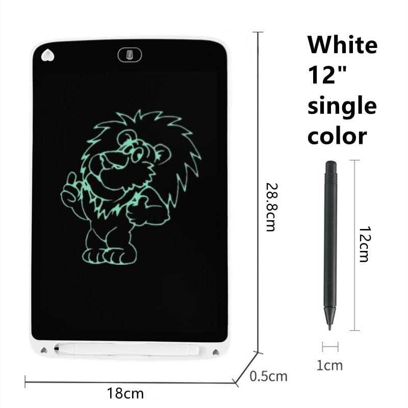12Inch LCD Writing Tablet Digit Magic Blackboard Electron Drawing Board Art Painting Tool Kids Toys Brain Game Child Best Gift
