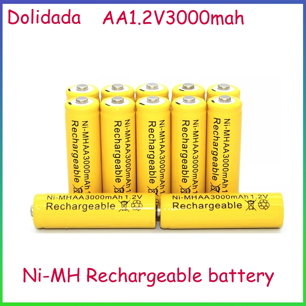 AA1.2V 3000mAh Rechargeable Battery 1.2V AA Battery for Clock Mouse  Game Console Razor Flashlight Digital Camera 1.2V Charger