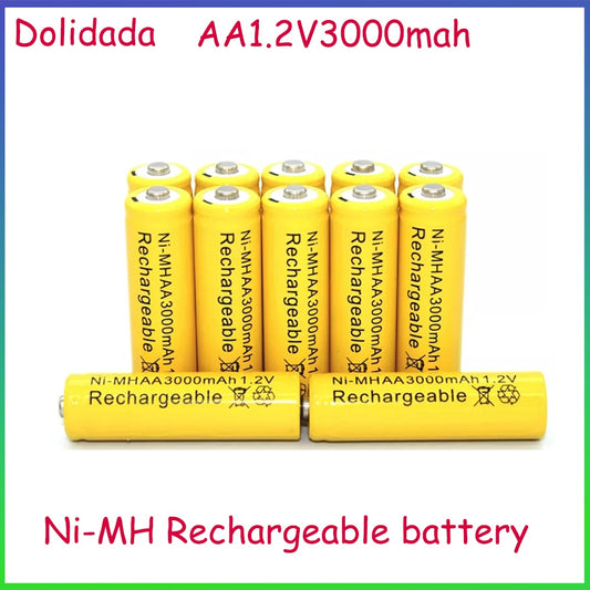 AA1.2V 3000mAh Rechargeable Battery 1.2V AA Battery for Clock Mouse  Game Console Razor Flashlight Digital Camera 1.2V Charger