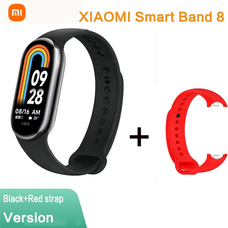 Xiaomi Mi Band 8 Smart Bracelet AMOLED Screen Heart Rate Blood Oxygen Bluetooth Sport Watch Waterproof Xiaomi NFC Smart Band 8