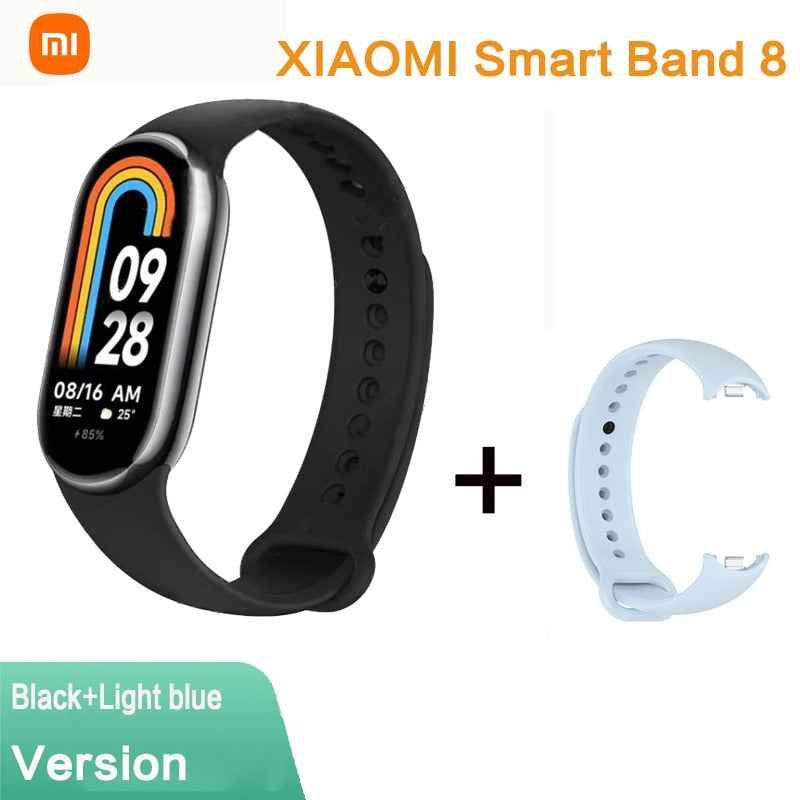 Xiaomi Mi Band 8 Smart Bracelet AMOLED Screen Heart Rate Blood Oxygen Bluetooth Sport Watch Waterproof Xiaomi NFC Smart Band 8