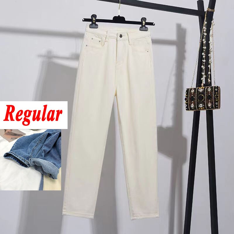 Xpqbb 2022 Summer High Waist Women Jeans Washed Casual Loose Harem Pants Female Solid Simple with Belt Student Denim Trousers