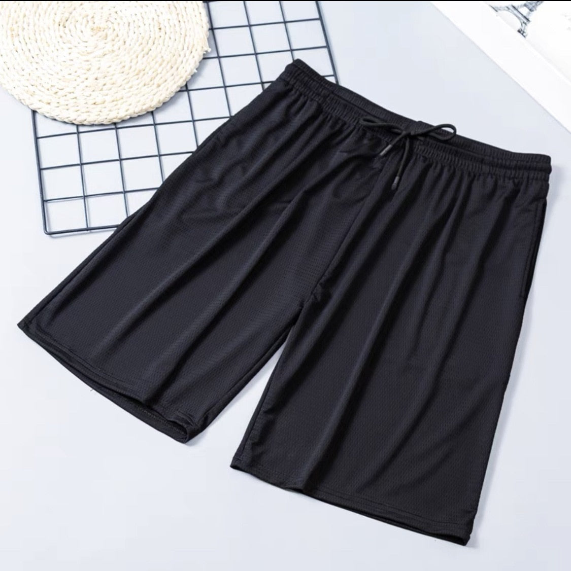 Summer Breathable Men Mesh Shorts Gym Bodybuilding Casual Loose Shorts Joggers Outdoor Fitness Beach Short Pants Sweatpant