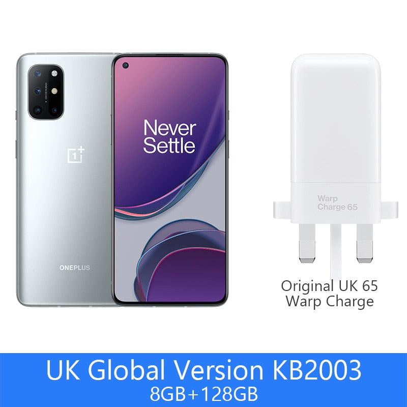 Global Version OnePlus 8T 8 T 8GB 128GB Snapdragon 865 5G Smartphone 120Hz AMOLED Screen OnePlus Official Store Warp Charge 65