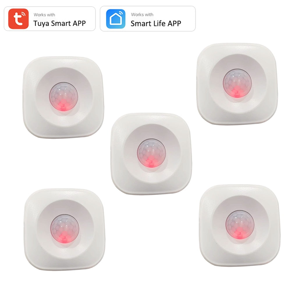 Tuya WIFI PIR Motion Sensor Detector Movement Sensor Smart Life APP Wireless Home Automation System Work with Alexa Routine  Set