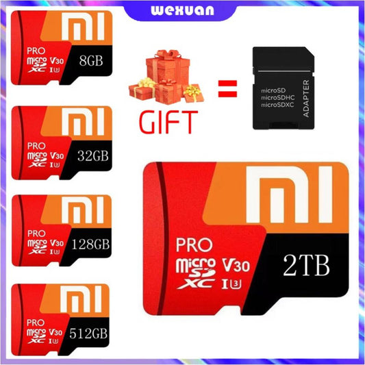 Original XIAOMI Memory Card 512GB 256GB 128GB 64G 32G 16G Micro TF SD Flash Class 10 High-Speed For Phone Adapter Storage Card