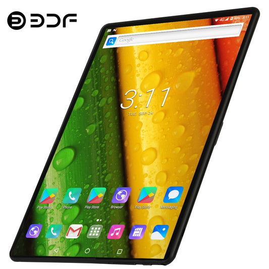 BDF Pro 10.1 Inch Tablets Octa Core 4GB RAM 128GB ROM Android 11 Google Play Dual 4G Network GPS Bluetooth WiFi Tablet PC