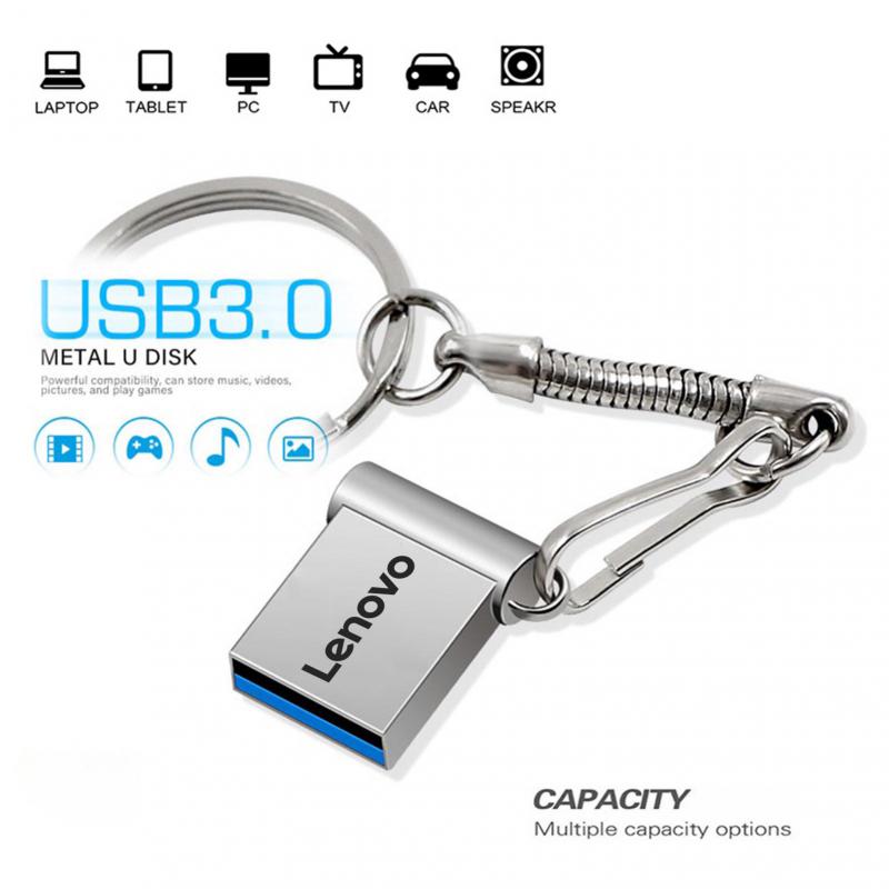 Lenovo USB Flash Drive 2TB 1TB 512G 256GB 128GB USB 3.0 Pen Drive High Speed Metal Memory Stick U Disk For Computer Phone Ipad