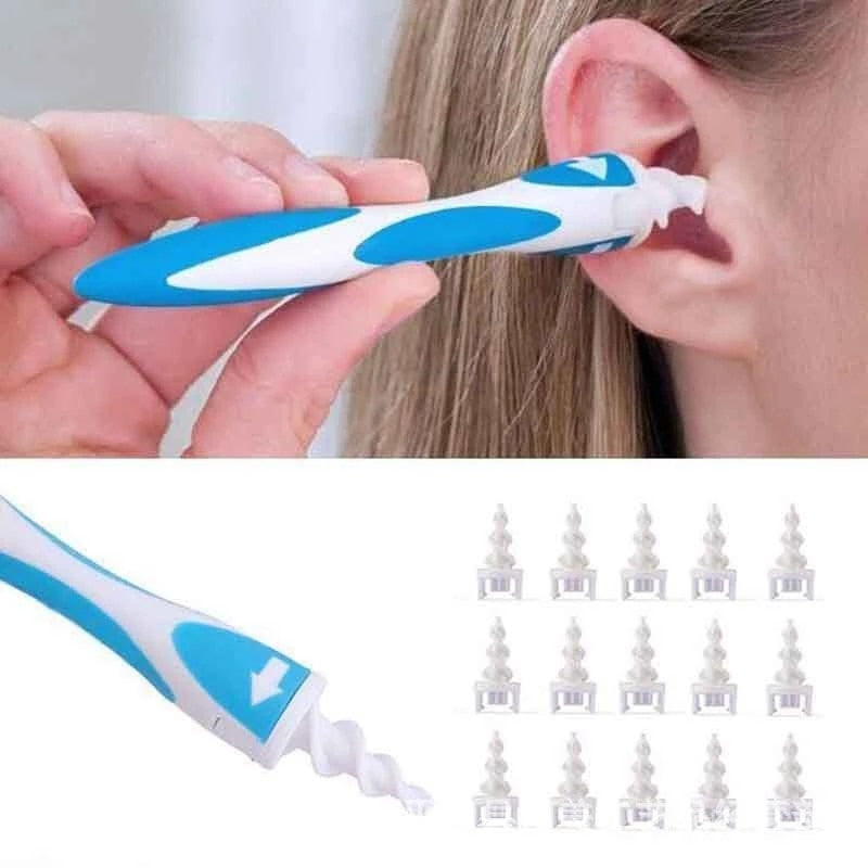 Ear Cleaner Ear Wax Removal Tool Silicon Ear Spoon Tool Set 16 Pcs Care Soft Spiral For Ears Cares Health Tools Cleaner