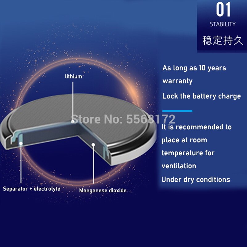 SONY Original CR2032 DL2032 ECR2032 BR2032 2032 CR 2032 3V Lithium Button Cell Coin Battery Long Lasting for Watches