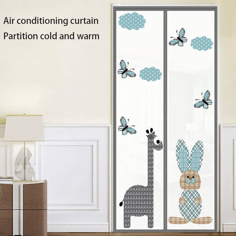 Air-conditioning door curtain cold protection supplies universal warm winter summer windproof partition magnetic home decoration