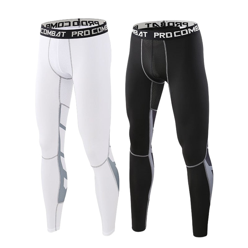 Men's Lycra Compression Pants Cycling Running Basketball Soccer Elasticity Sweatpants Fitness Tights Legging Trousers Rash Guard