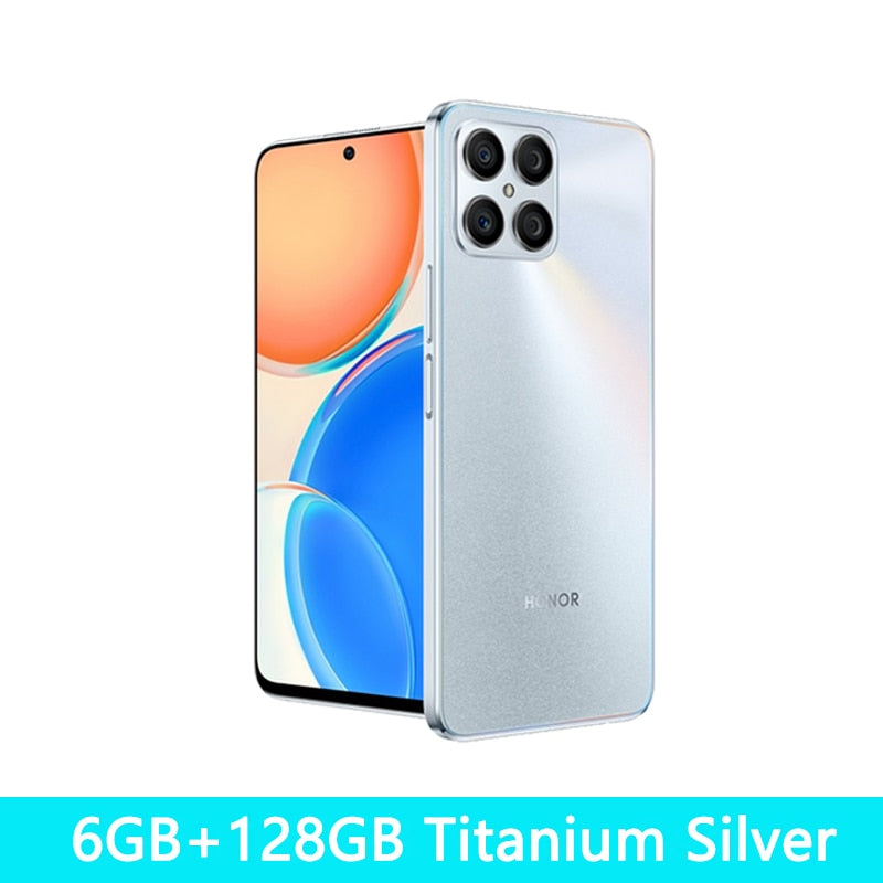 Global Version HONOR X8 Smartphone Android 11 Snapdragon 680 Mobile Phone 90Hz Cellphone 22.5W SuperCharge