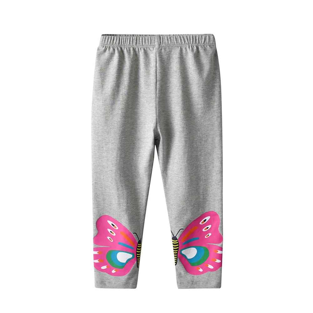 Girls Leggings Cotton Toddlers Trousers Fille Kids Pants Girls Skinny Pants Cartoon Pattern Print Children Leggings Trousers