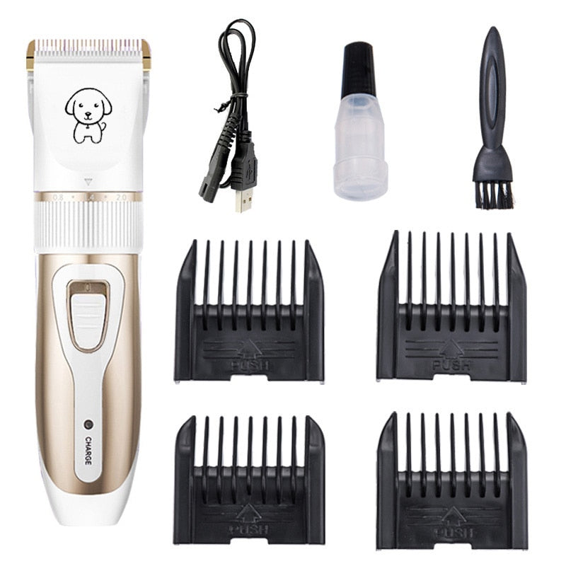 Dog Clipper Dog Hair Clippers Grooming (Pet/Cat/Dog/Rabbit) Haircut Trimmer Shaver Set Pets Cordless Rechargeable Professional