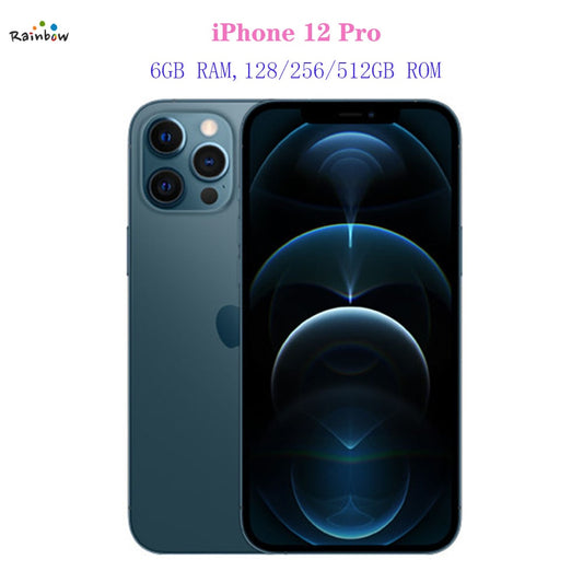 Original Apple iPhone 12 Pro 5G LTE 6.1'' 6GB&128/256/512GB IOS Cellphone A14 Bionic Hexa Core Triple 12MP  Mobile Phone