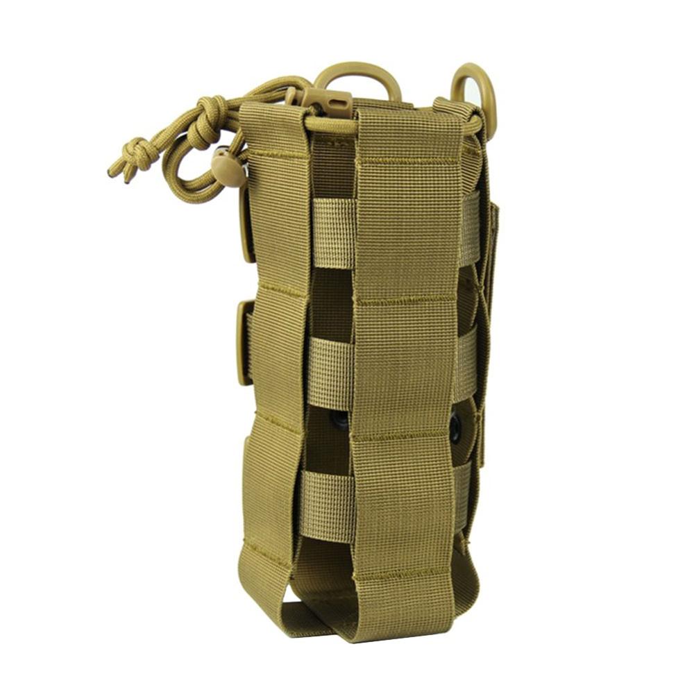 Water Bottle Bag Upgraded Tactical Pouch Waters Holder Drawstring Kettle Carrier Travel Tool Molle Military Outdoor Hiking