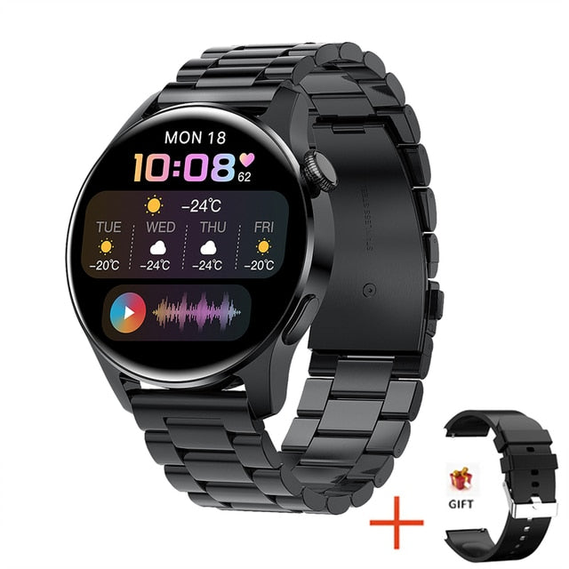 2022 New For HUAWEI Smart Watch Men Waterproof Sport Fitness Tracker Weather Display Bluetooth Call Smartwatch For Android IOS